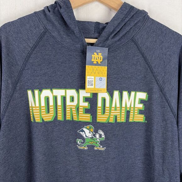 Notre Dame Fighting Irish Lightweight Pullover Hoodie Size Large NWT - Picture 2 of 5